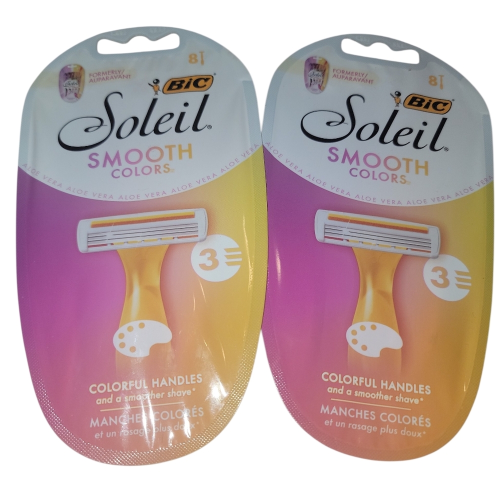 Bic Soleil Smooth Women's 3-Blade Disposable Razor, 16 Count
